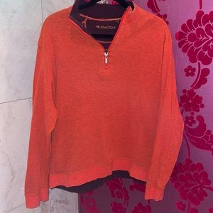 Bugatchi Men’s 1/4 Zip Pullover Size Large